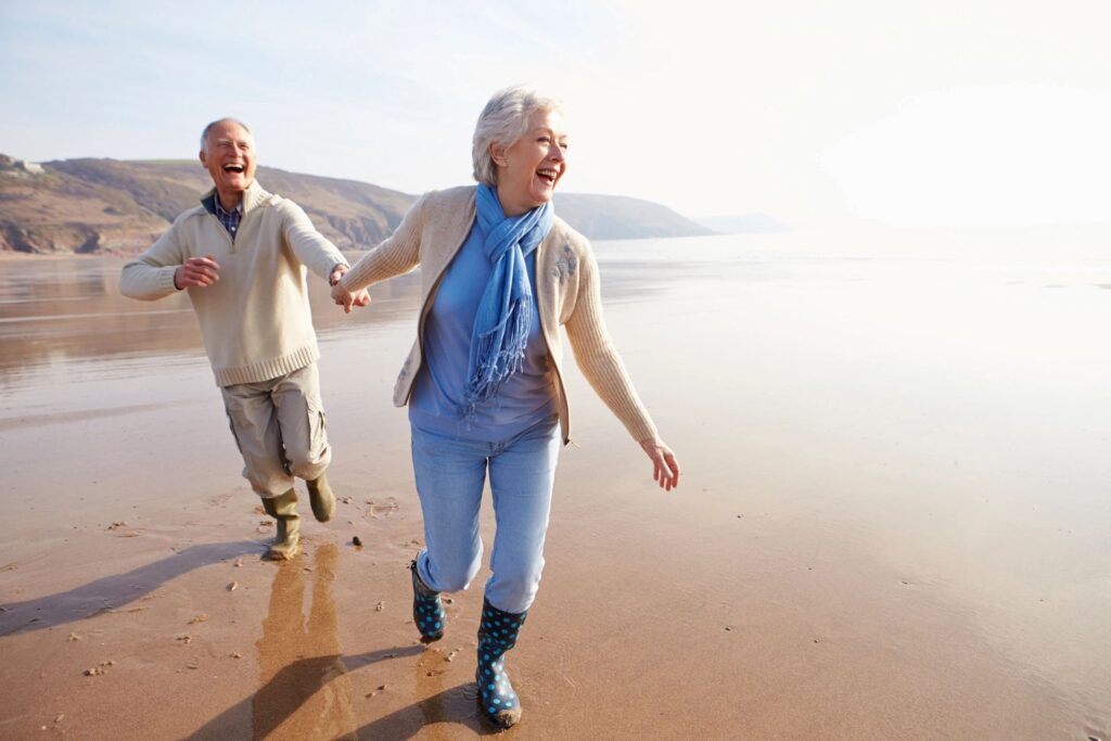 A couple on a beach