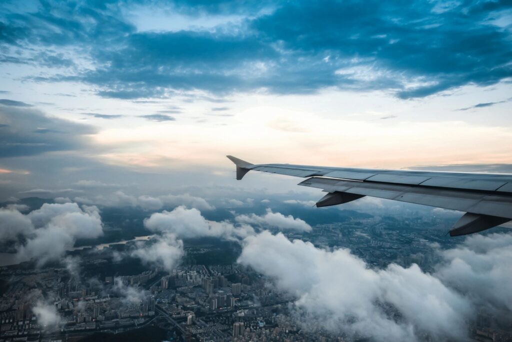 An airplane wing