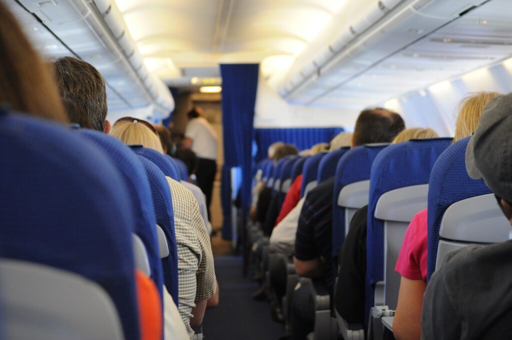 people sitting on airplane