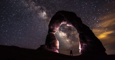 starry night at Arches National Park