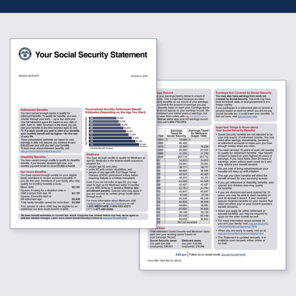 Social Security statement