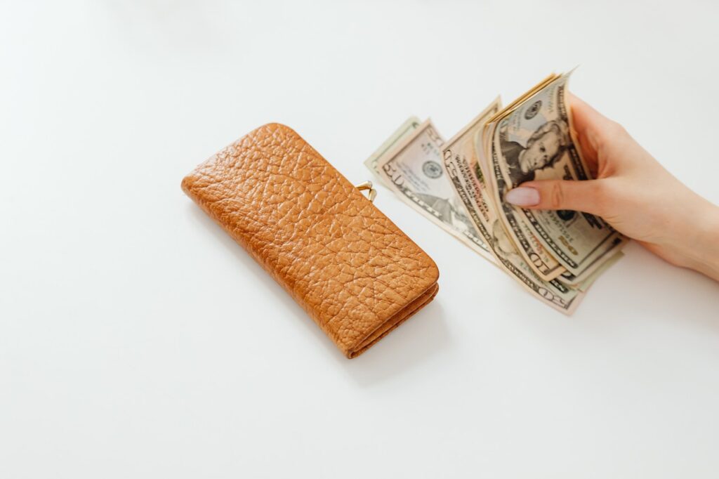 cash and wallet