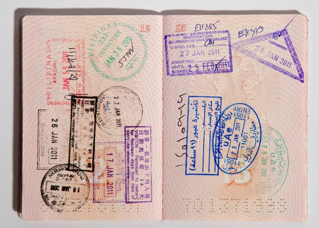 passport stamps