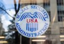 Social Security Administration logo on window