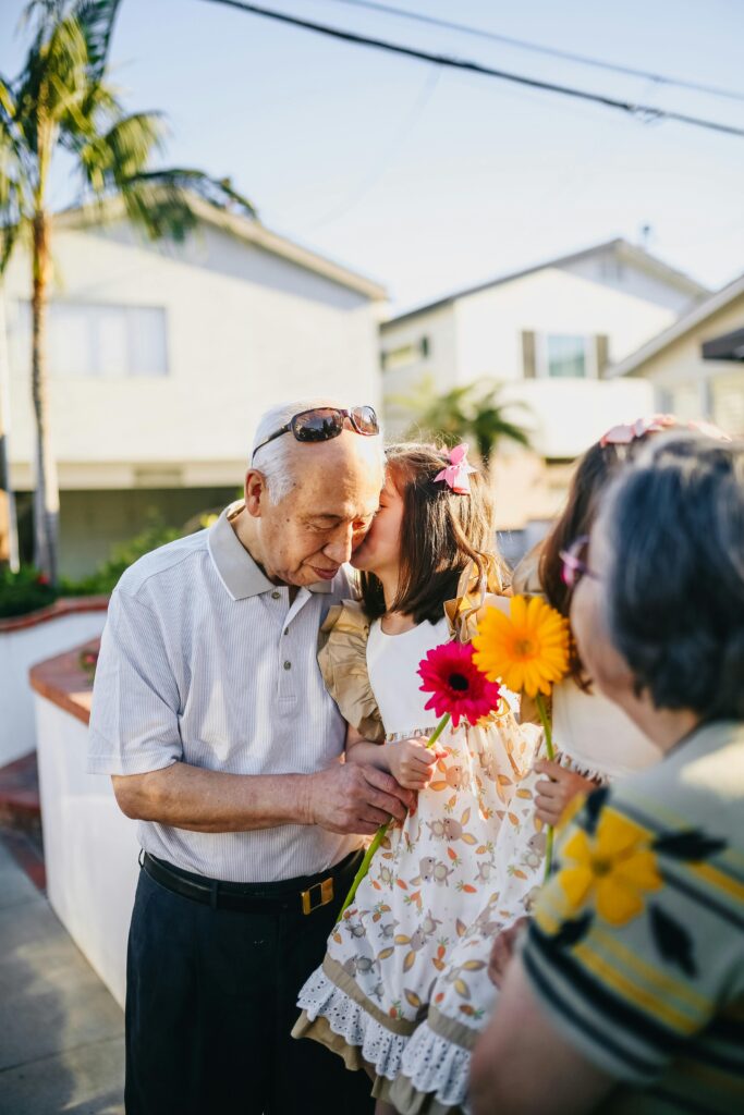 grandparents with granddaughters