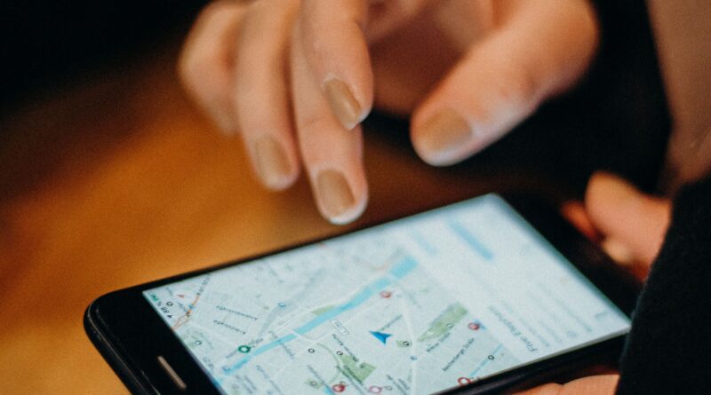 map on smartphone