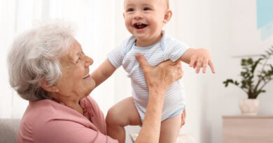 grandma with baby