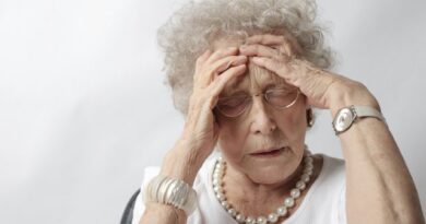 worried senior woman